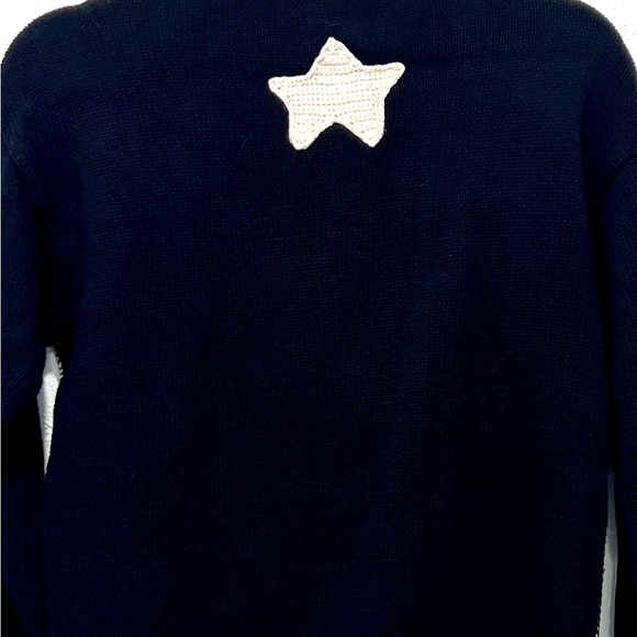 Liz Claiborne Black and White sugar cookie Knit cardigan small - Picture 10 of 10